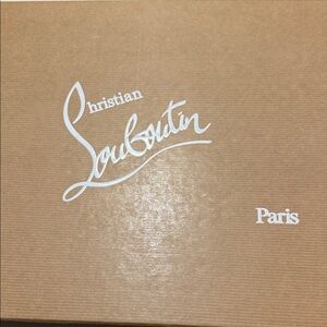 Christian Louboutin Brown Box with White Logo